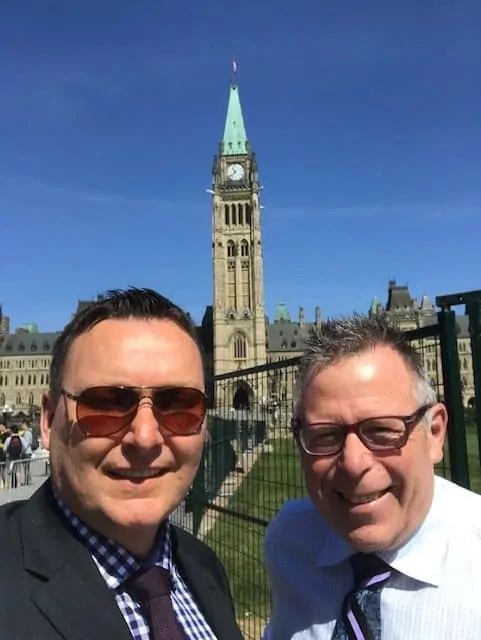 Paul Lavoie and Bill Peterson in Ottawa